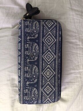 Stunning Boho Elephant Print Spacious Wallet
